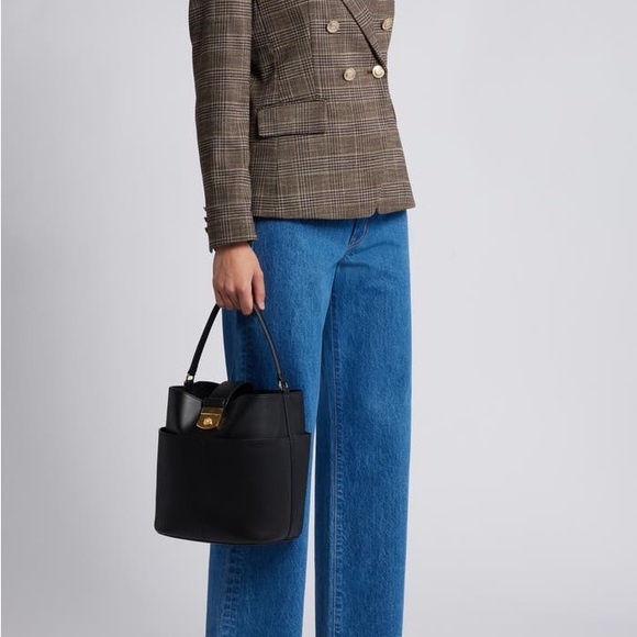 The Crest Lock Leather Bucket Bag
Veronica Beard - Picture 2 of 11